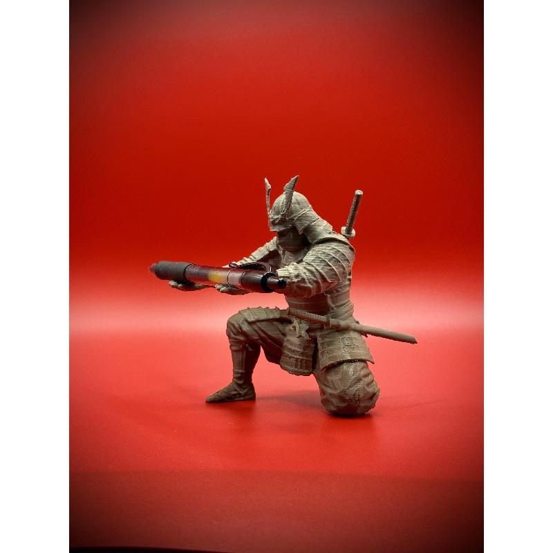 Porta-canetas Samurai Estilo Guerreiro Japonês Rack de Lápis Impresso em 3D Organizador de Papelaria de Mesa para Sala de Estudo Escritório