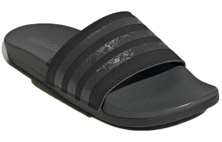 Adidas Adilette Comfort Slides Core Black Grey Women's GX4303