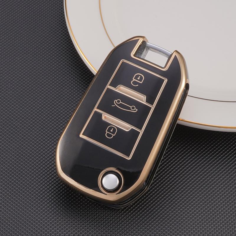 Tpu Flip Folding Key Fob Cover Case For Citroen C3 C4 Berlingo For Peugeot 208 2008 301 308 3008 Rcz 508 408 2008 307