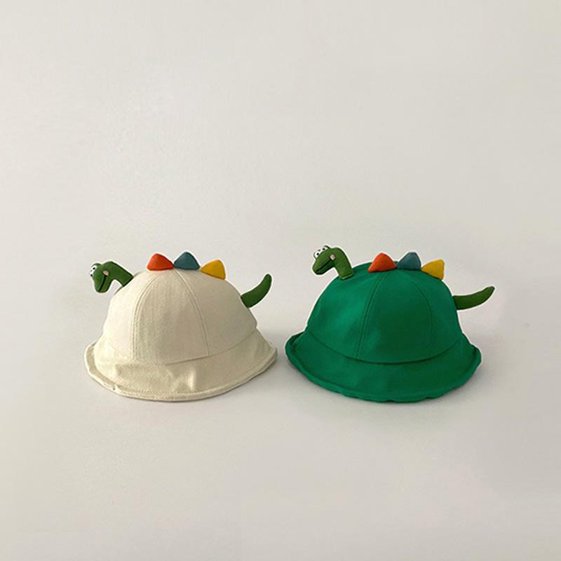 Niedlicher Dinosaurier Baby Fischerhut Frühling Sommer UV-Schutz Jungen Mädchen Fischerhut Outdoor Reise Sonnenschutz Kinder Sonnenhut