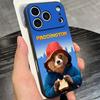 Cute P-Paddingtons Bear Phone Case For IPhone 17 Pro Max 16 15 14 Pro Max 13 11 X Xs Xr 8 7Plus Silicone Cover