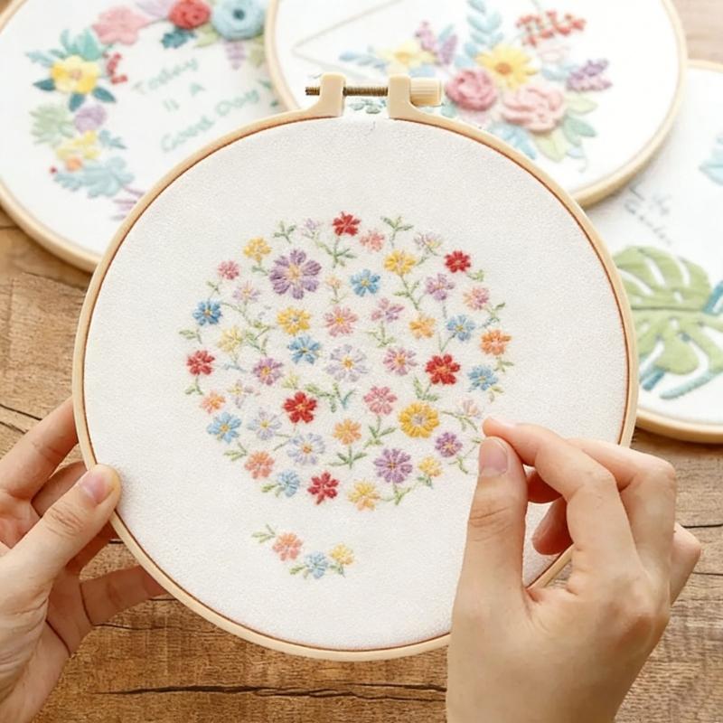 Набір для вишивання хрестиком для початківців з візерунком «Квітка дня» Включає інструмент для розслаблюючого рукоділля