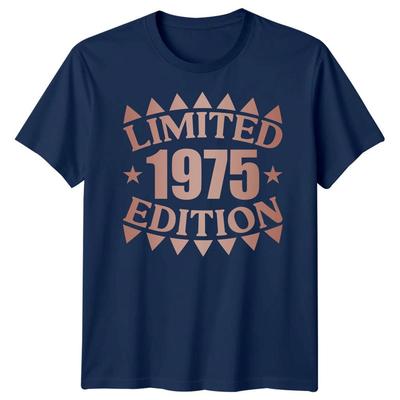 Limitierte 1975er Ausgabe 50. Geburtstag Unisex Grafik T-Shirt Vintage Retro Tee