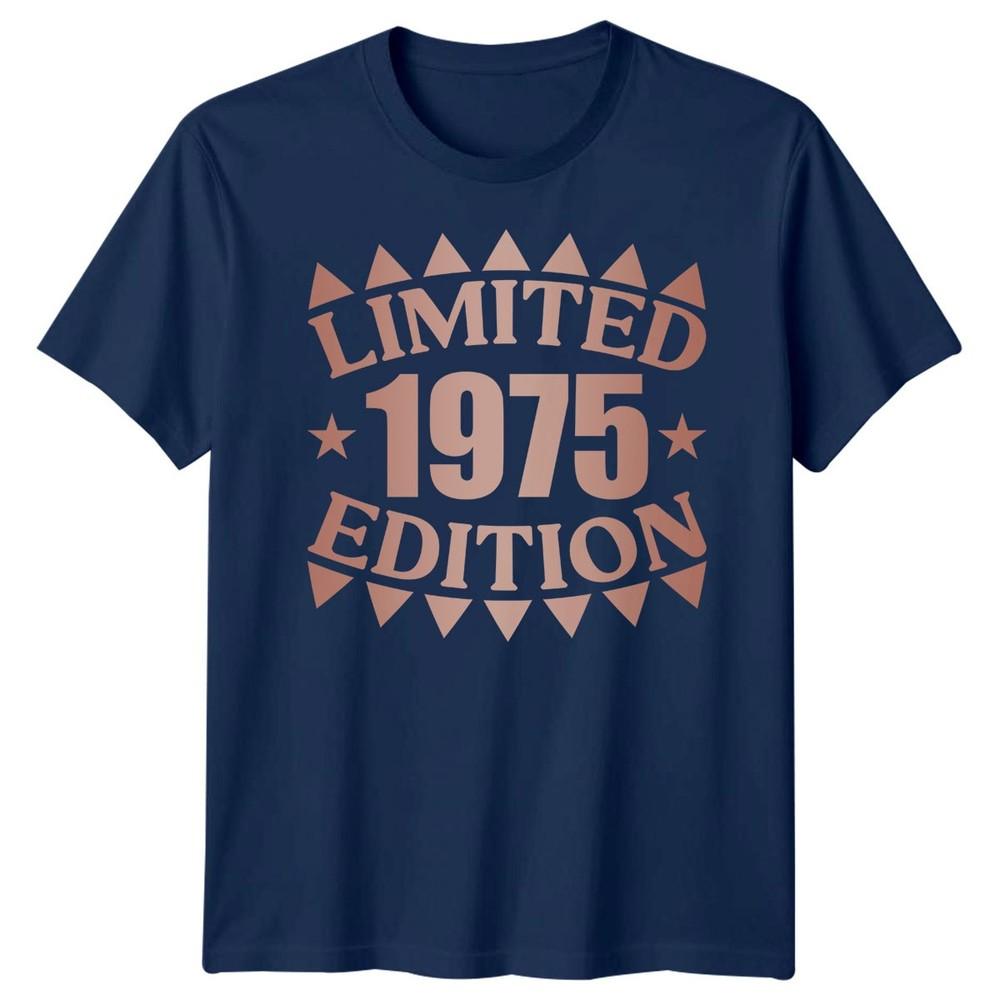 Limited 1975 Edition 50th Birthday Unisex Graphic T Shirt Vintage Retro Tee