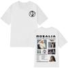 Rosalía LUX Album Tour 2026 Stampa T-Shirt Unisex Girocollo Unisex 100% Cotone Manica Corta Y2k Oversize Tee Regali per Fan Merchandising Concerto