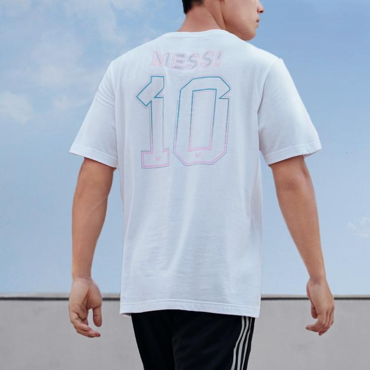 Adidas Logo Casual Sports Short Sleeve T-Shirt Men Tops White JD7126