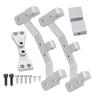 RC Car Modification Tie Rod Seat with Rear Axle Steering Gear Bracket for MN 112 99S D91 D90Silver