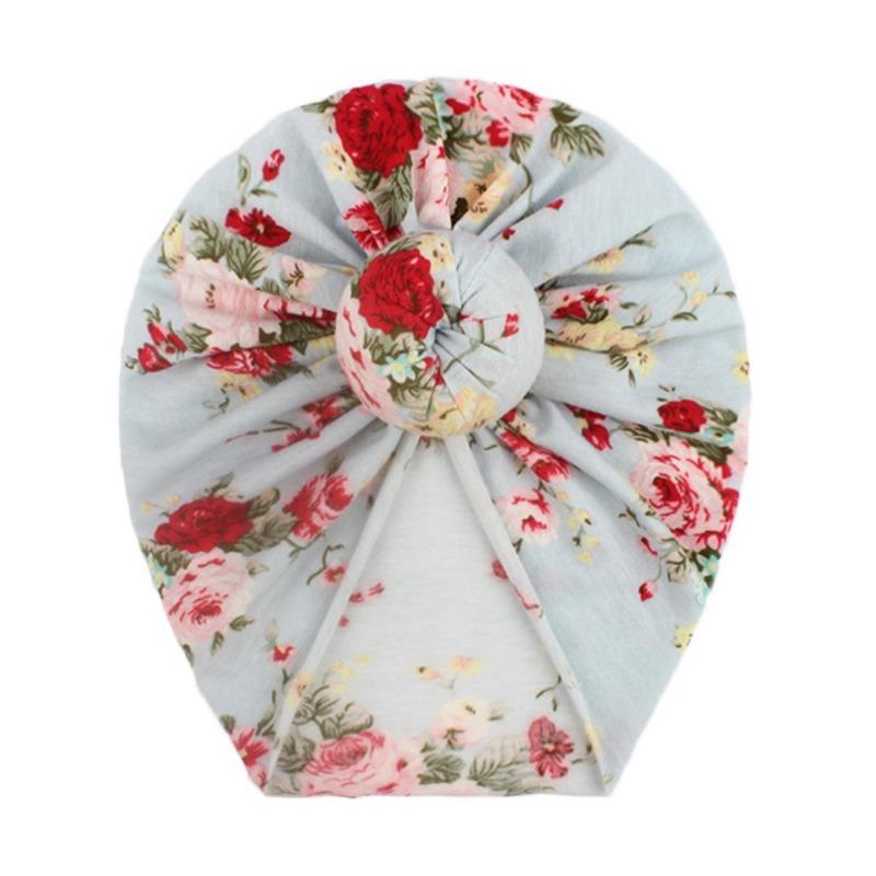 New baby pullover hat, cute printed donut children's hat, summer thin baby fetal hat