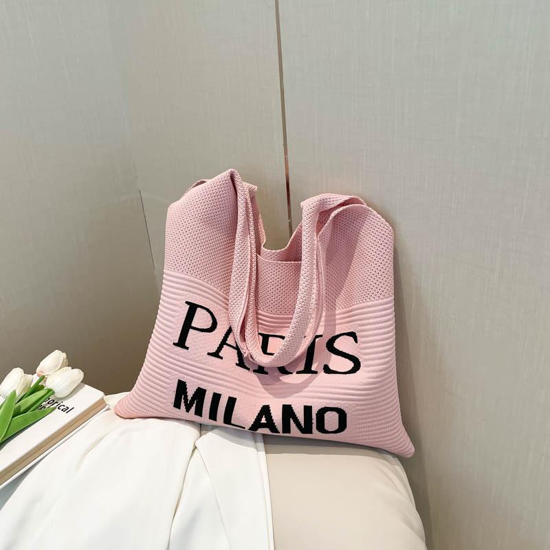 Niche design large capacity personalized trend bag women's bag 2025 new tote bag simple foreign style shoulder bag tide
