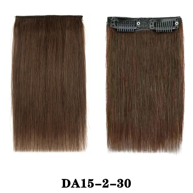 LISI HAIR Synthetic Short Straight Thick Hairpieces Clip In Thick Hairpieces Extensions Adding Extra Hair Volume For Women Daily Use