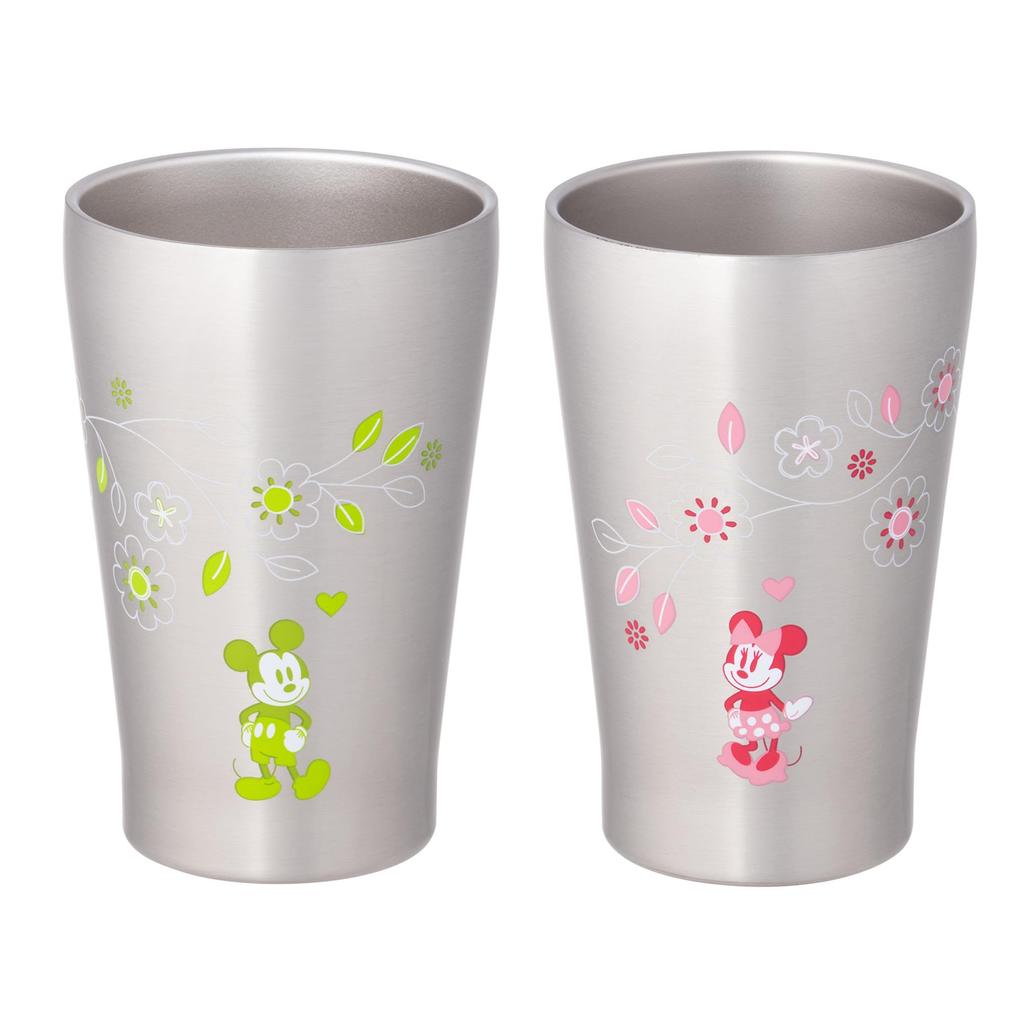 maebata Tumbler Cup Disney 280ml Stainless Steel Vacuum Insulated Keeps Hot and Cold Condensation Prevents Condensation Boxed Gift Present 65088