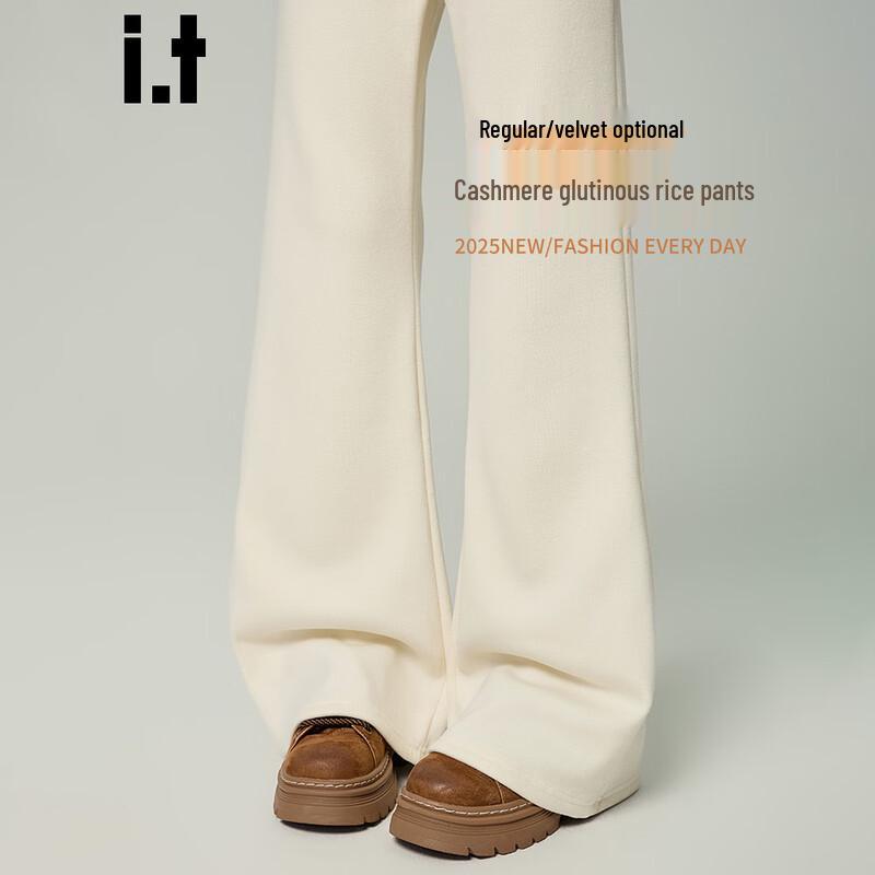 Women's High-Waist Draped Flare Leg Pants