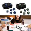 7 Pcs Rechargable Glowing Polyhedral Dices LED Light Electronic Dices Easy Use