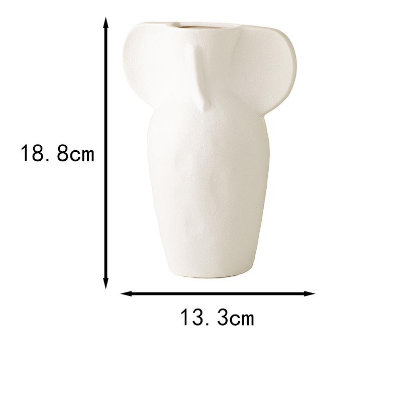 

Ceramic Vase for Dried Flowers Minimalist Home Decor Nordic Cream Flower Arrangement Living Room Ornament