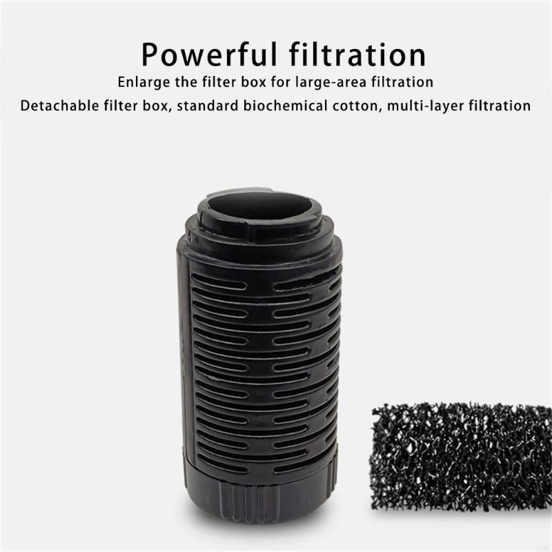 Removable Aquarium Filter Run For Small Fishbowl 3 IN 1 Filter Bucket Oxygenation