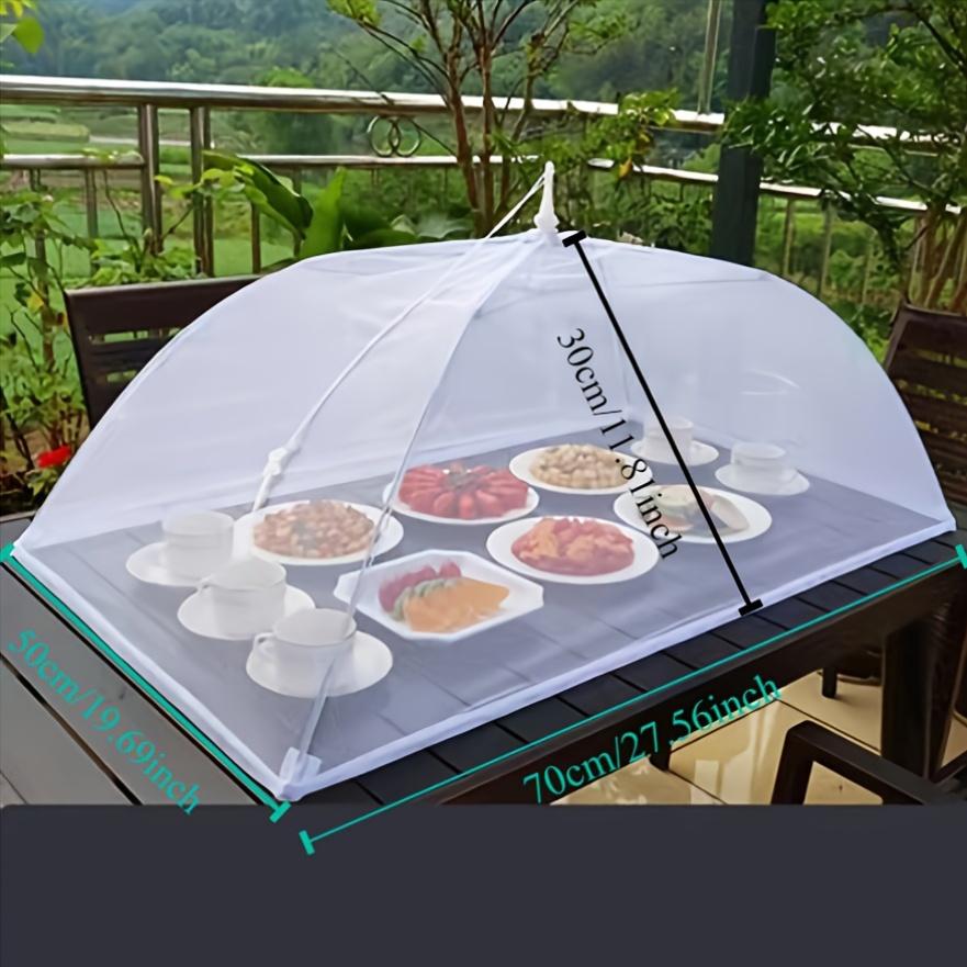 Mesh Food Cover for Plates,Folding Versatile Outdoor Dining Protector, Washable and Removable, Insect-Resistant for Camping and Restaurant Use