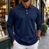 Herren Langarmhemd Button-Down-Kragen Farbe Entspannte Passform Lässig