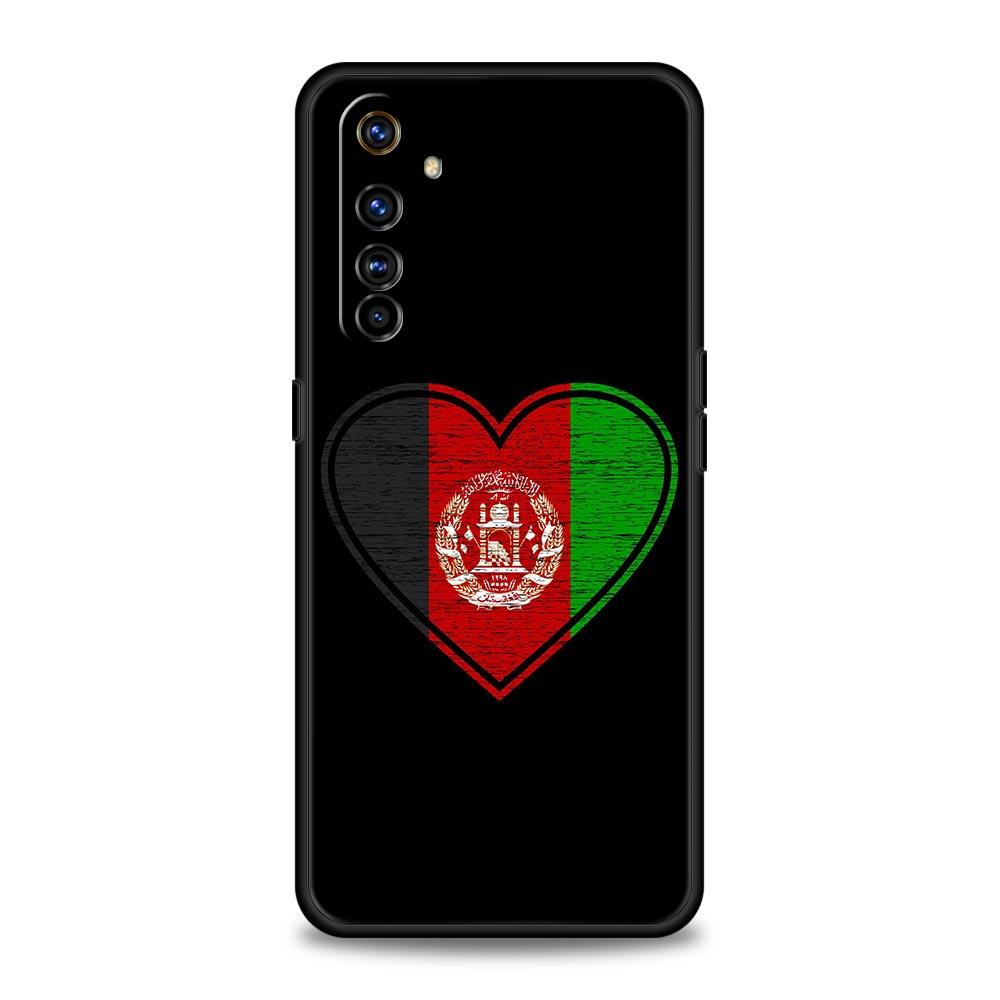 Afghan Afghanistan Flag For Realme 11 10 9 8 5G 7 6 GT2 Pro Plus C21 C11 C25 C35 Soft Cover For Realme GT Neo 2 3 3T Phone Case
