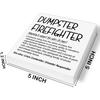 Funny Office Decor Dumpster Firefighter Wood Block Box Sign Office Desk Shelf Decor, Funny Coworker Boss Gifts