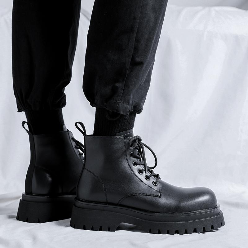 Ręcznie robione buty męskie sznurowane skórzane buty codzienne dla mężczyzn płaska platforma buty do chodzenia obuwie zewnętrzne mokasyny oddychające sneakersy