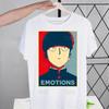 Mob Psycho 100 Shigeo Kageyama T Shirt Men Retro Washed Tops Tees Harajuku One Anime Manga Tshirt Streetwear Hip Hop T-shirts