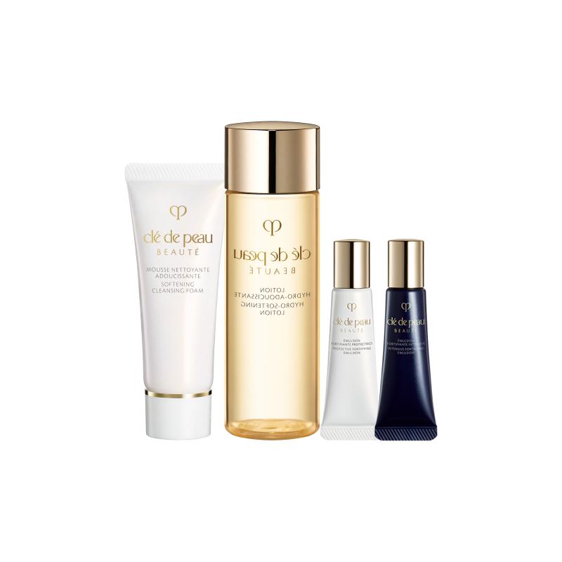 CPB Skin Key Diamond Skin Care Sample Set Soothes Blemishes and (Moist) Cleansing 20ml (Moist) Essence 30ml Day Milk 12ml Liquid Emulsion 12ml