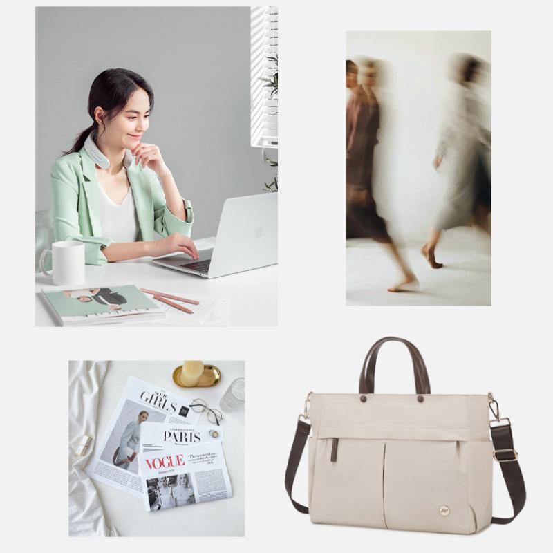 Modische und lässige leichte Hand-Schultertasche Computertasche Einkaufstasche mit großem Fassungsvermögen