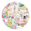 Easter Bunny Sticker Set: 50 Waterproof Decals for Phone, Water Bottle, Car - Creative Decor for Students