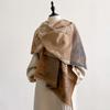 Luxury Winter Scarf Women Cashmere Warm Pashmina Brand Foulard Female Shawls Wraps Thick Soft Bufanda Poncho Scarves Stole