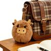 10Cm Kawaii Brown Cow Plush Toys Keychain Bag Pendant Super Cute Animal Dolls Multifunctional Decorative Pendant Gifts For Child