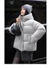 Women's 2025 Snow Mountain Black Cloud Puffer Jacket: New Thickened Short Winter Streetwear Fashion