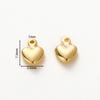 20PCS 14K 18K Gold Color Plated Brass Mini Heart Pendants For Jewelry Making Handmade DIY Earring Charms Findings Components