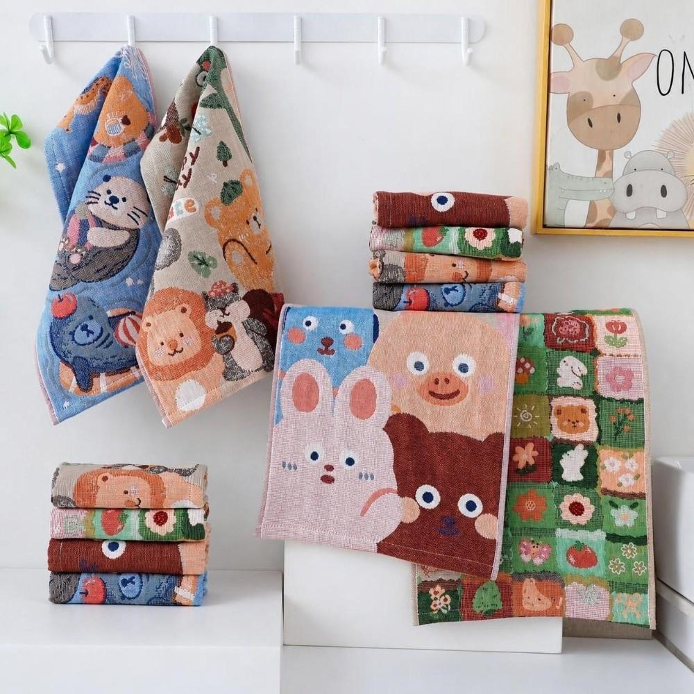 25x48cm Kitchen Towel Cartoon Pure Cotton Dish Cloth High Quality Large Hand Towel Home Restaurant