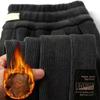 Corduroy Men's Thick Casual Pants Outdoor Warm Fashion Stretch Sports Pants Joggers Comfortable Bound Feet Sweatpants