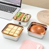 1/2 Grids Stainless Steel Lunch Box Leak Proof Salad Box Food Storage Container  Refrigerator