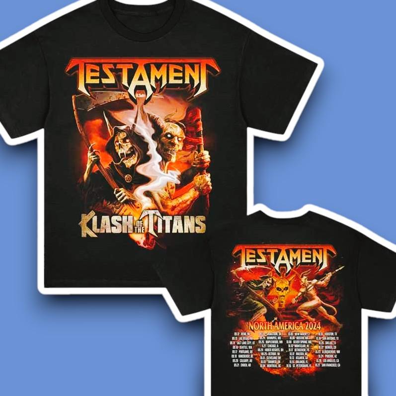 Testament – Klash Of The Titans – Thrash Metal Tee (2026 Graphic, Merch) XL