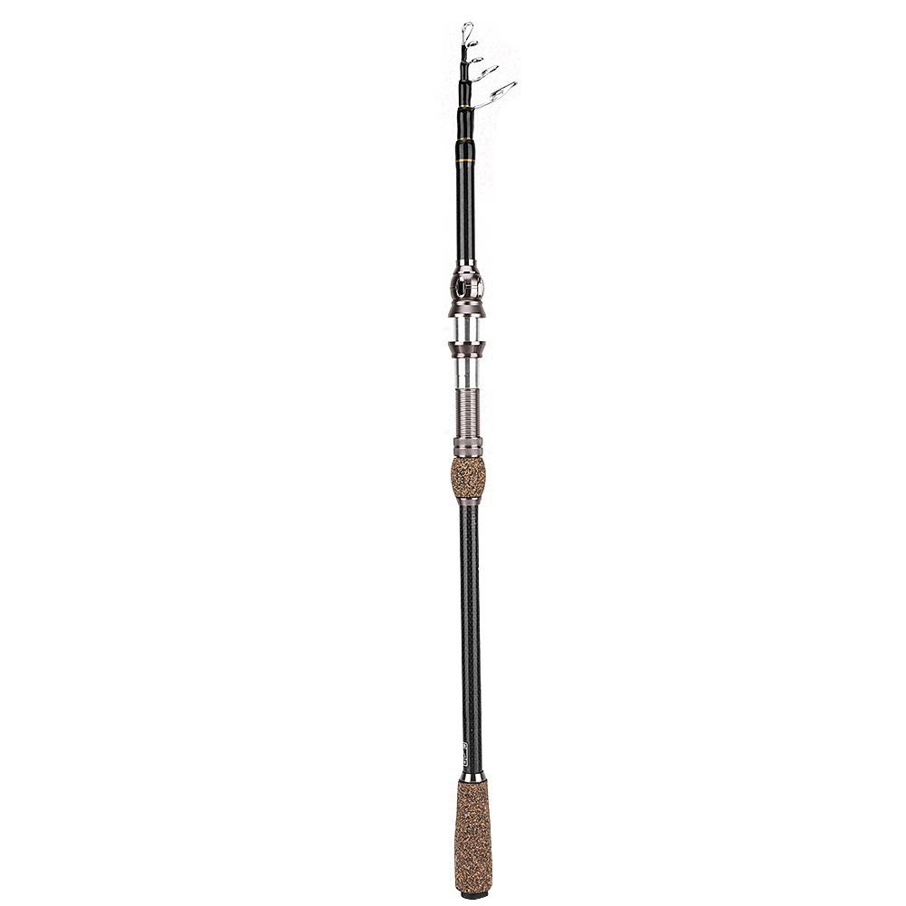 Sea Fishing Rod Short Section Carbon Fiber Stretchable Fishing Pole Lure Accessories 1.8m