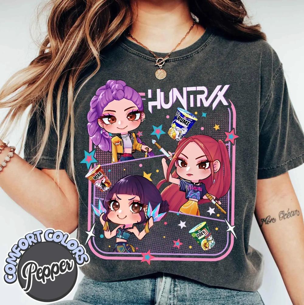 

Huntrix Охотники на демонов Подарок для нее Цифровая загрузка Huntrix Girls Файл Png Мира Руми Джои Наряд охотника на демонов Подарок для фаната K-pop M