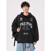 Oversized Vintage American Racing Style Washed Hooded Zip-Up Sweatshirt Men Women Casual Loose Fit