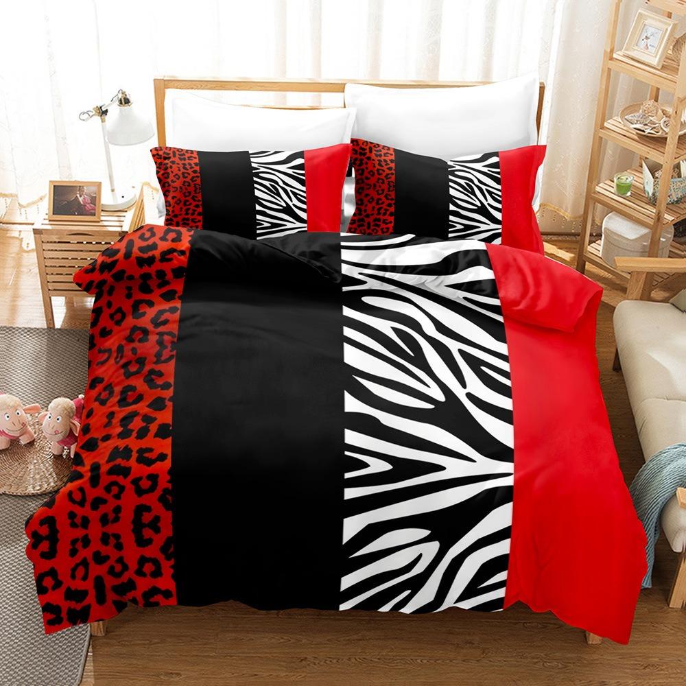 Art Pattern Bedding Sets Comforter Quilt Bed Cover Duvet Cover Pillow Case 2-3 Pieces Sets Kids Adult Size Home Decoration