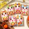 6pcs Red Color Chinese Red Envelopes Cartoon Cartoon Red Packets New Year Red Hongbao  Birthday Gift