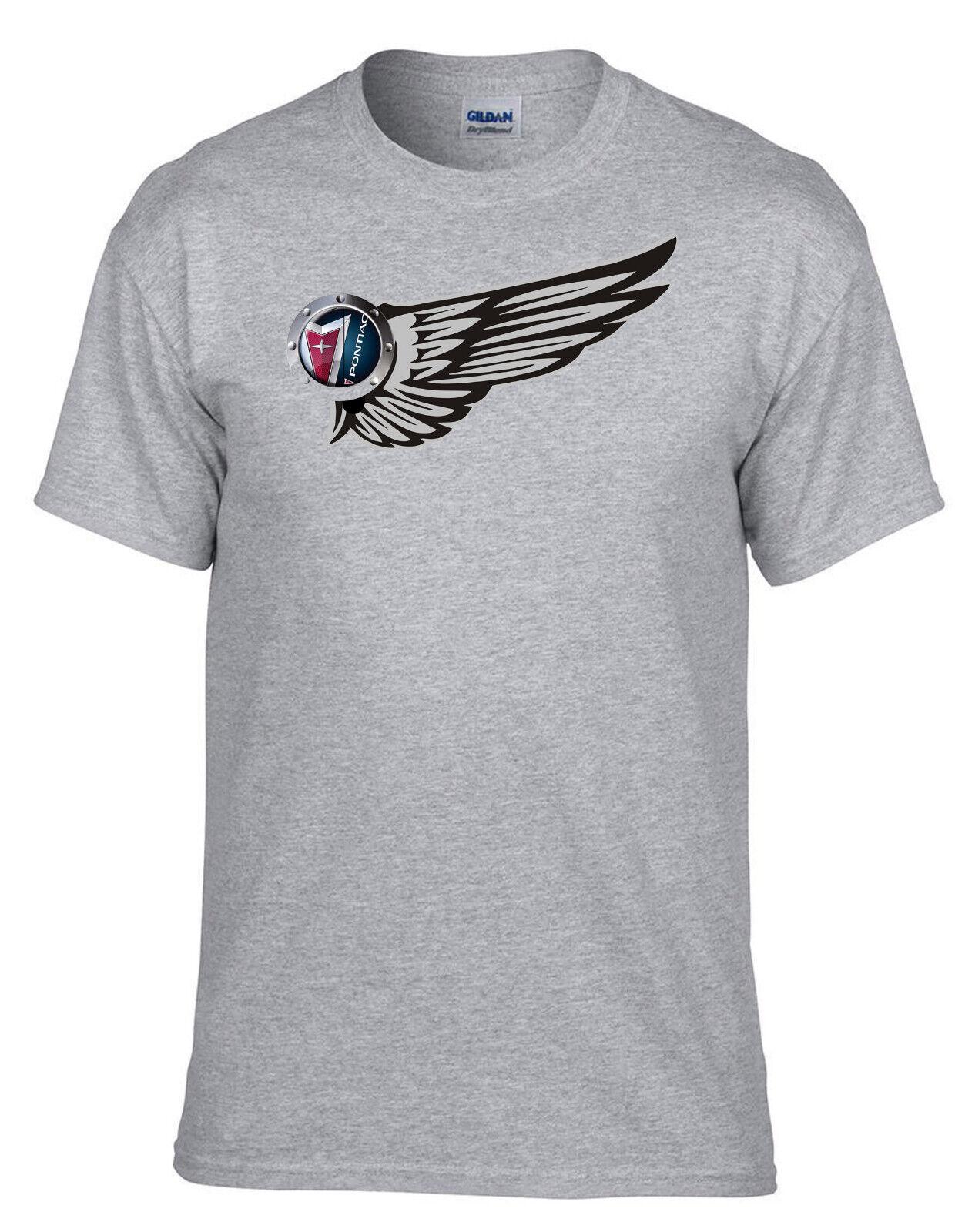 26 PONTIAC wings car car logo grey t-shirt -455_grey- Unisex T-Shirt M