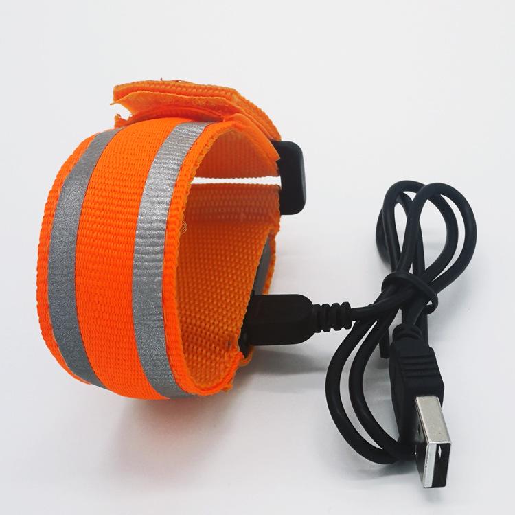 LED Reflective Flashing Wristband for Running, Cycling, Mountaineering - Custom Logo Available