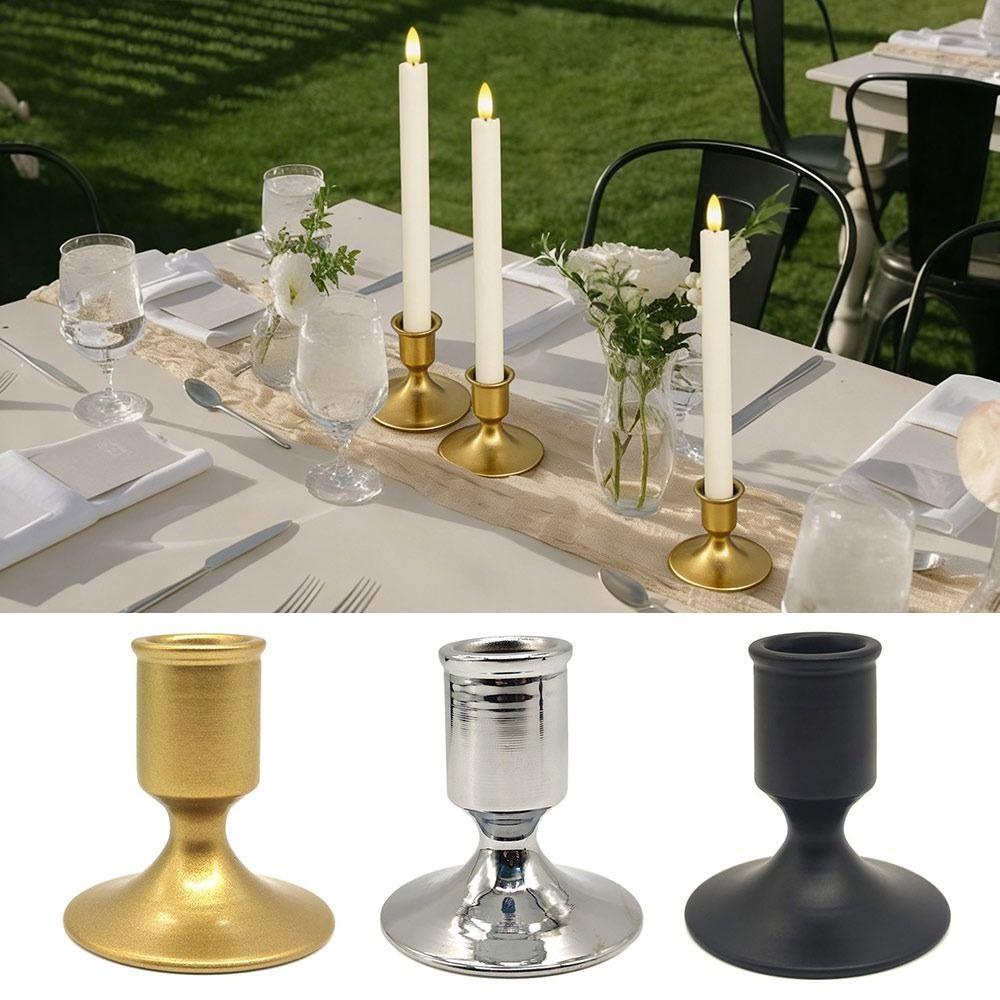 Metal Taper Candlestick Holders Table Centerpiece Candle Stands  Home Decoration