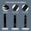 7/10/12/16/18Pcs Black Manicure Set Nail Clippers Hand Foot Face Care Stainless Steel Accessories Stainless Steel