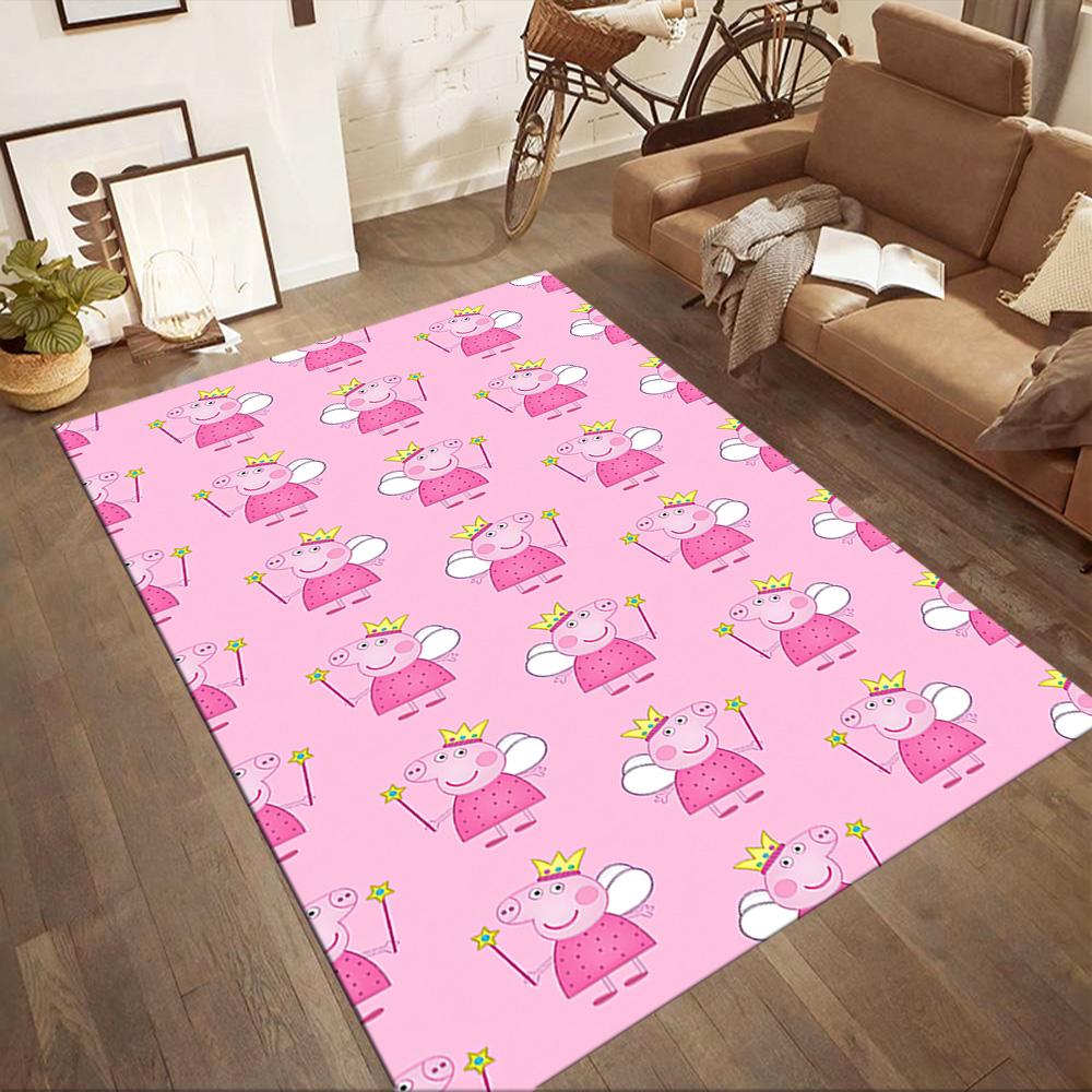 Peppa Pig And Friends Square rugs are a great choice for living rooms, bedrooms, home décor, and as gifts.