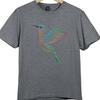 Hummingbird T Shirt Floral Bird Graphic Tee Colorful Nature Garden Lover Top
