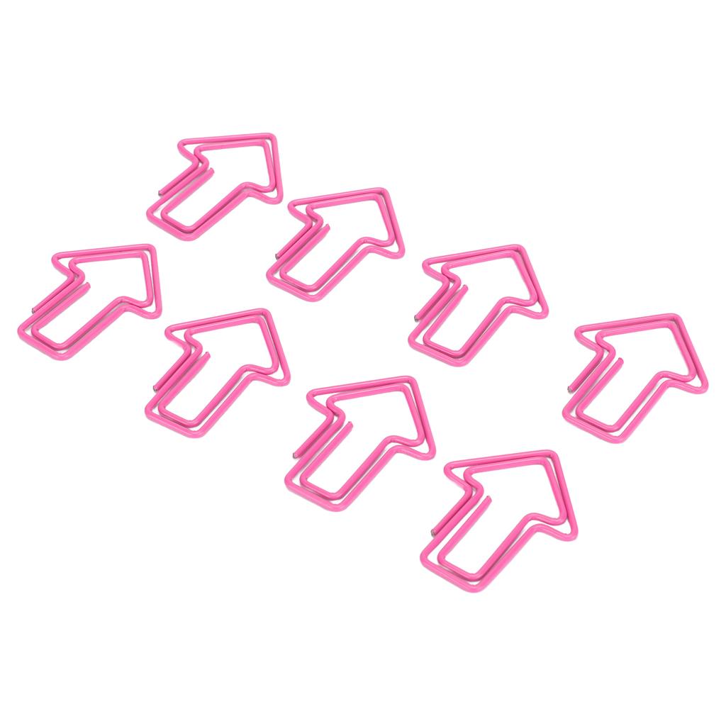 100Pcs Paper Clips Cute Unique Shape Electroplating Process Lightweight Portable Metal Paperclip
