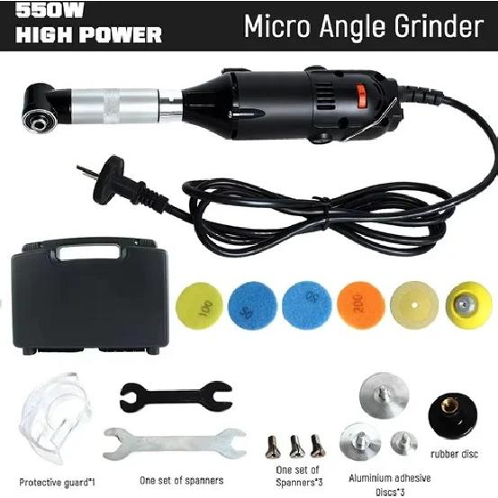 550W 90 Degree Micro Angle Grinder Electric Die Grinder Tile Seam Cleaning Machine Polishing Engraving Tool