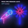 Firework LED Light Smart RGBIC Dream Color Changing Holiday Lamp Bluetooth APP Light for ESports Room Home Party Bar Christmas